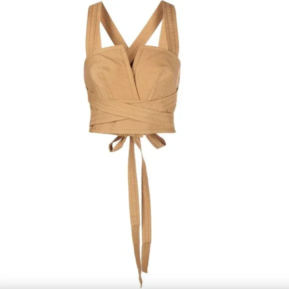 New Zimmerman Postcard Bustier Wrap Top - Picture 6 of 7